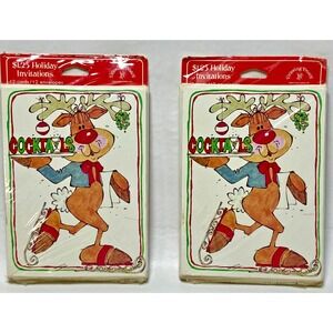 2 Drawing Board 12 Pk Christmas Cocktails‎ Party Vintage Invitations Envelopes